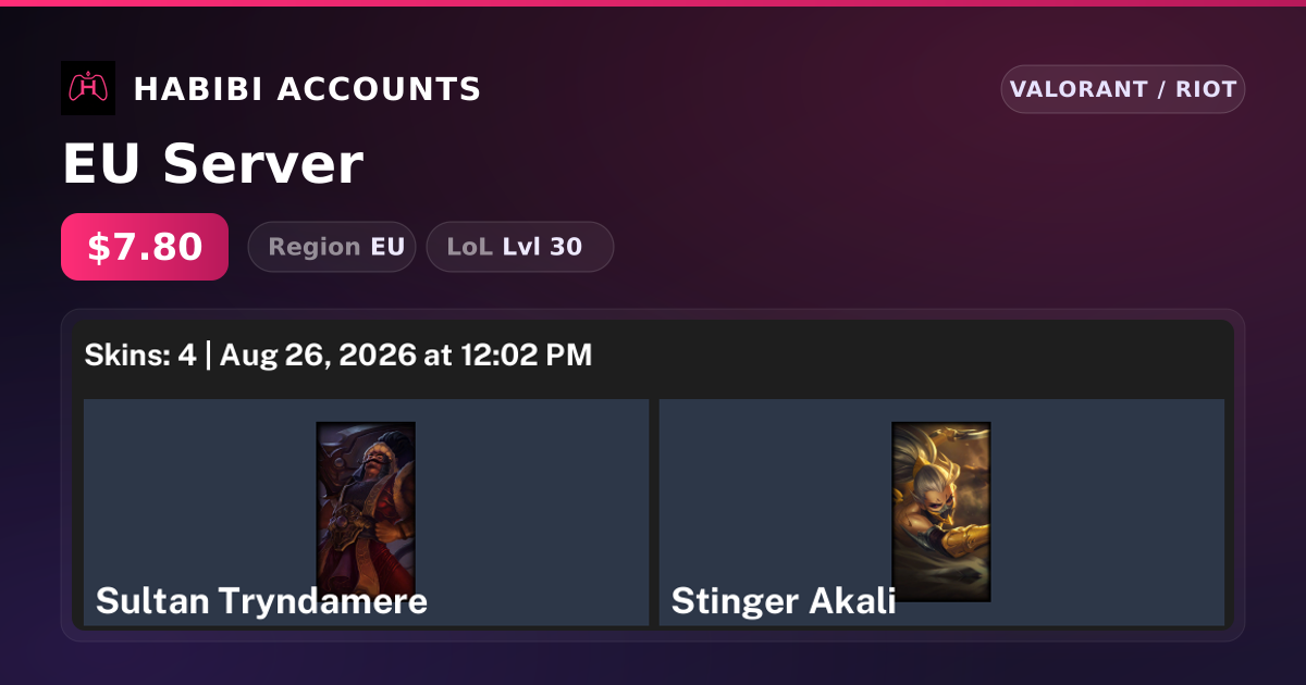 EU Server — HabibiAccounts