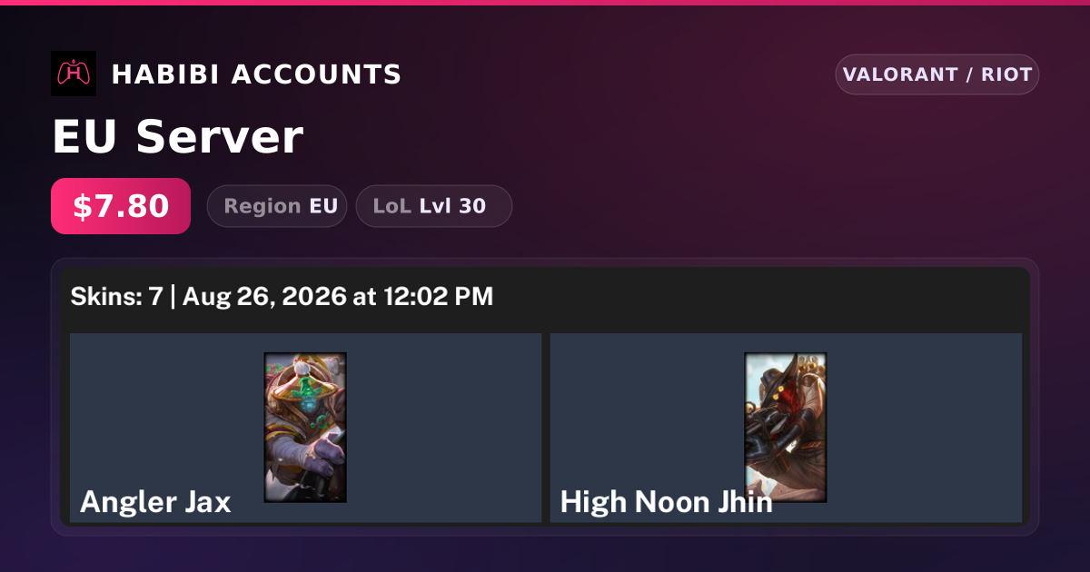 EU Server — HabibiAccounts