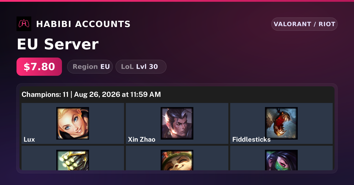 EU Server — HabibiAccounts