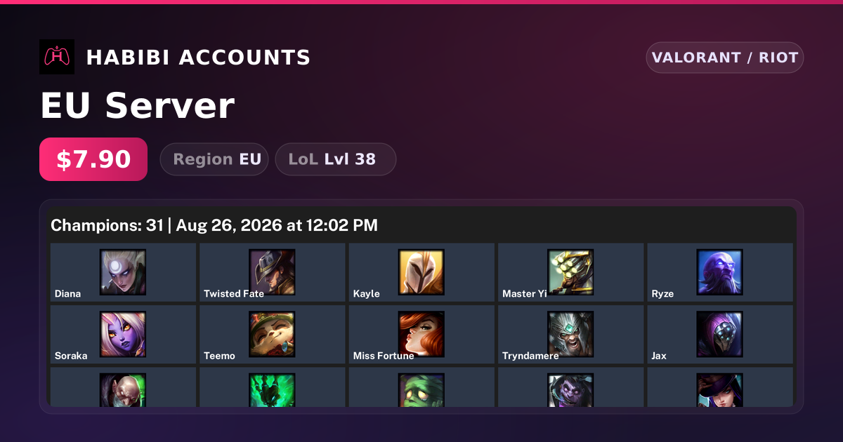 EU Server — HabibiAccounts