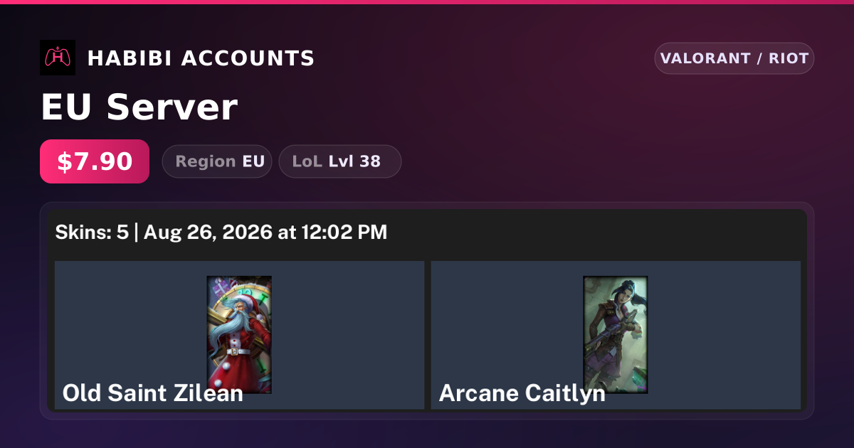 EU Server — HabibiAccounts