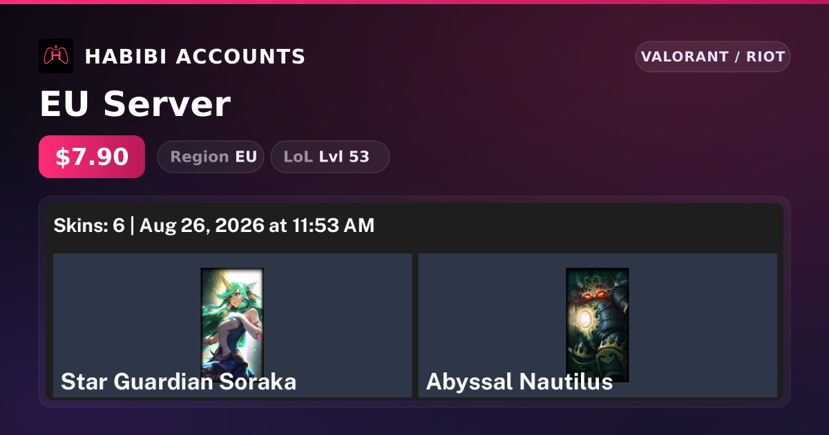 EU Server — HabibiAccounts
