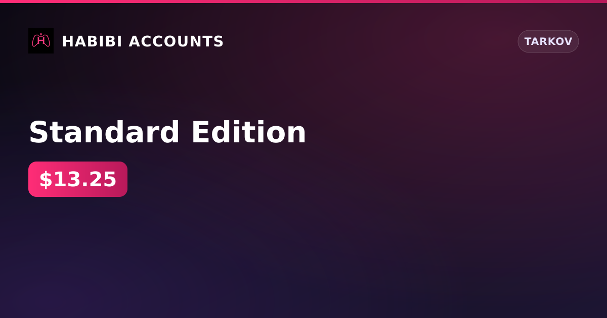 Standard Edition — HabibiAccounts