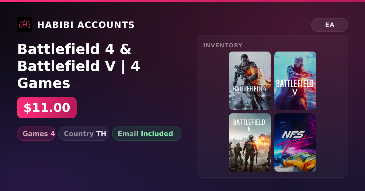Battlefield 4 & Battlefield V | 4 Games