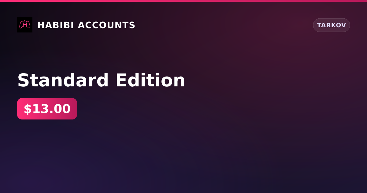 Standard Edition — HabibiAccounts