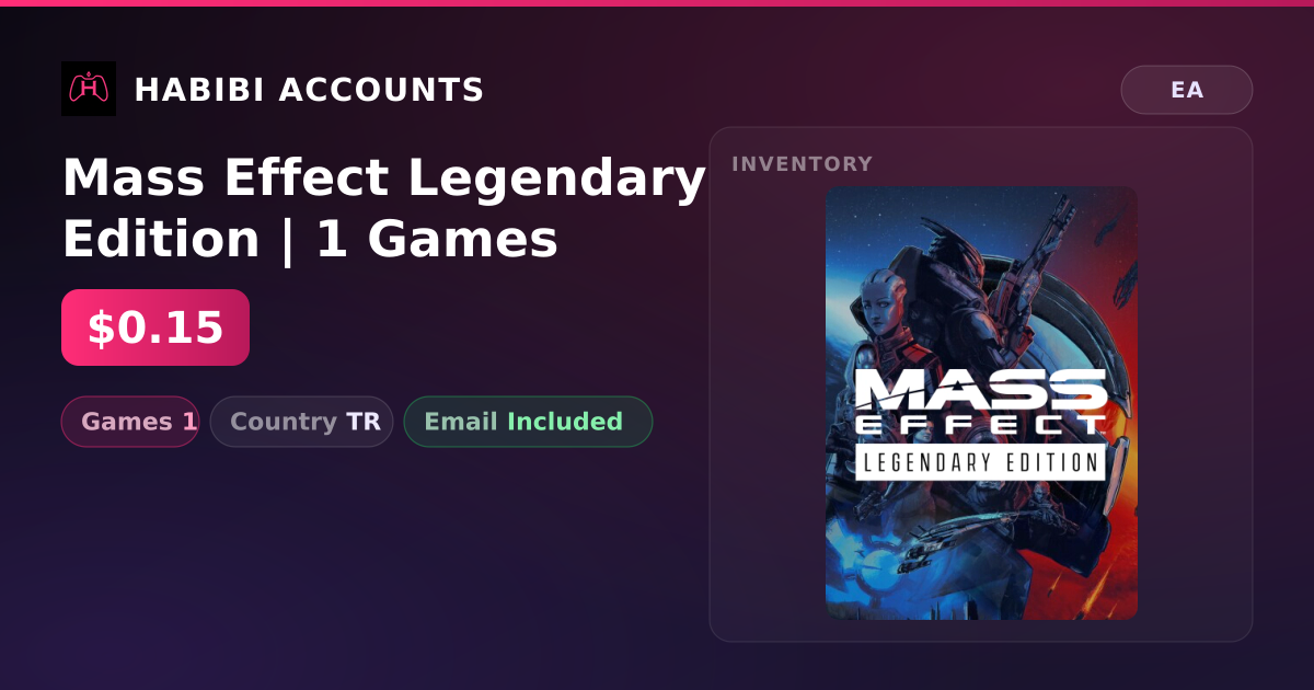 Mass Effect Legendary Edition | 1 Games — HabibiAccounts