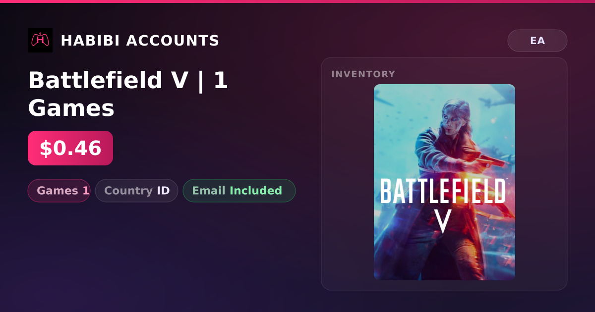 Battlefield V | 1 Games — HabibiAccounts