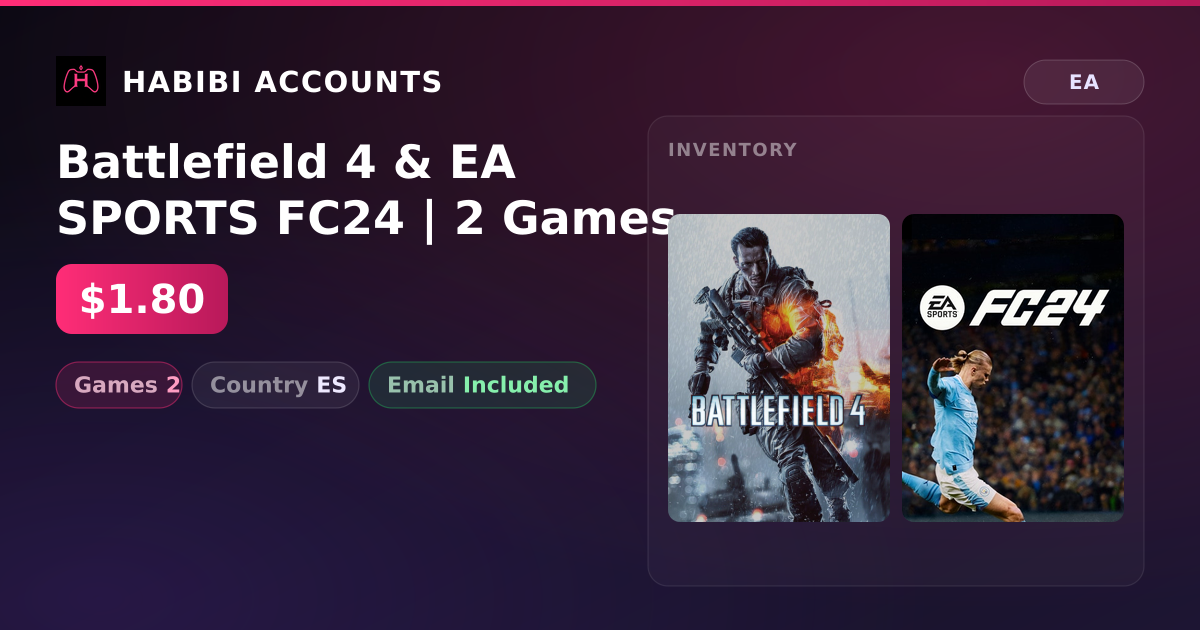 Battlefield 4 & EA SPORTS FC24 | 2 Games