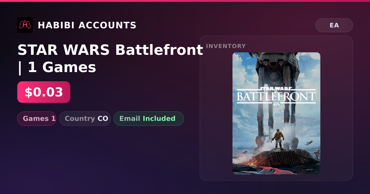 STAR WARS Battlefront | 1 Games — HabibiAccounts