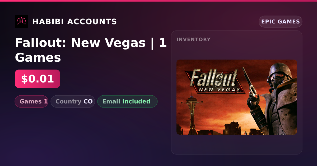 Fallout: New Vegas | 1 Games — HabibiAccounts