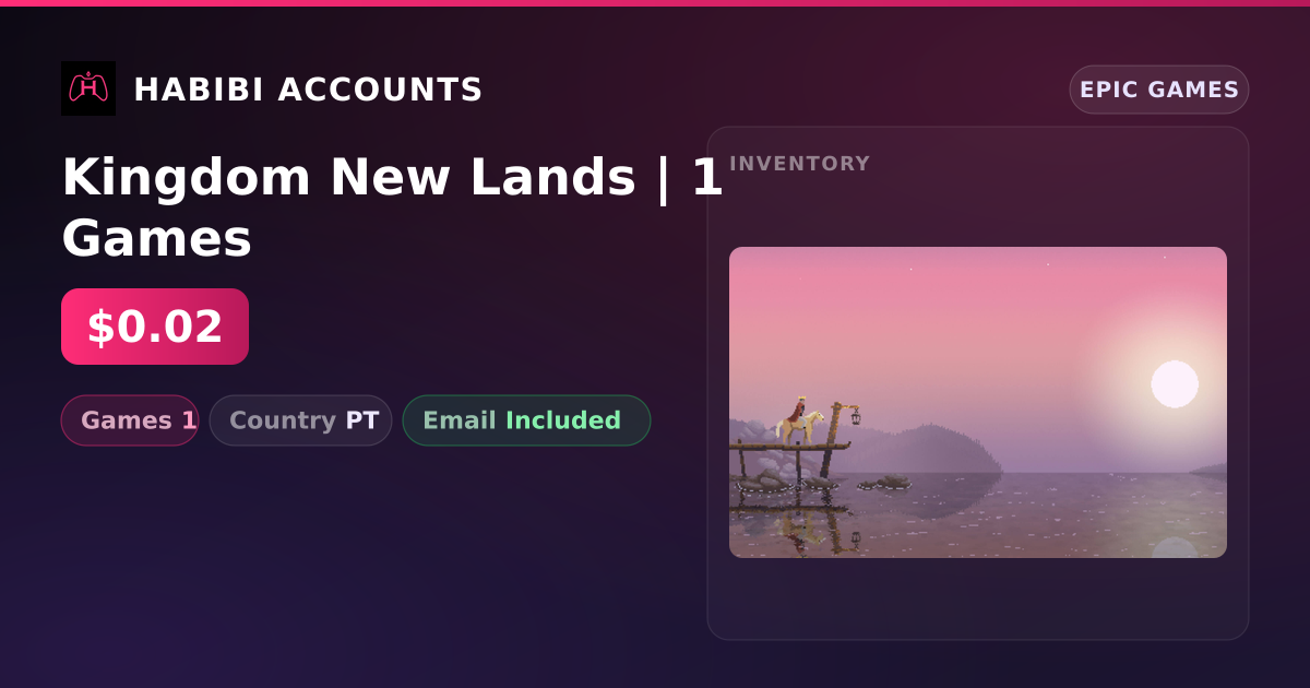 Kingdom New Lands | 1 Games — HabibiAccounts