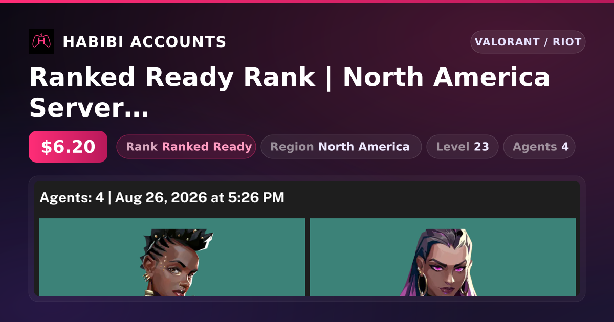 Ranked Ready Rank | North America Server | Level 23 — HabibiAccounts