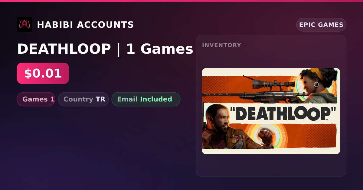 DEATHLOOP | 1 Games — HabibiAccounts