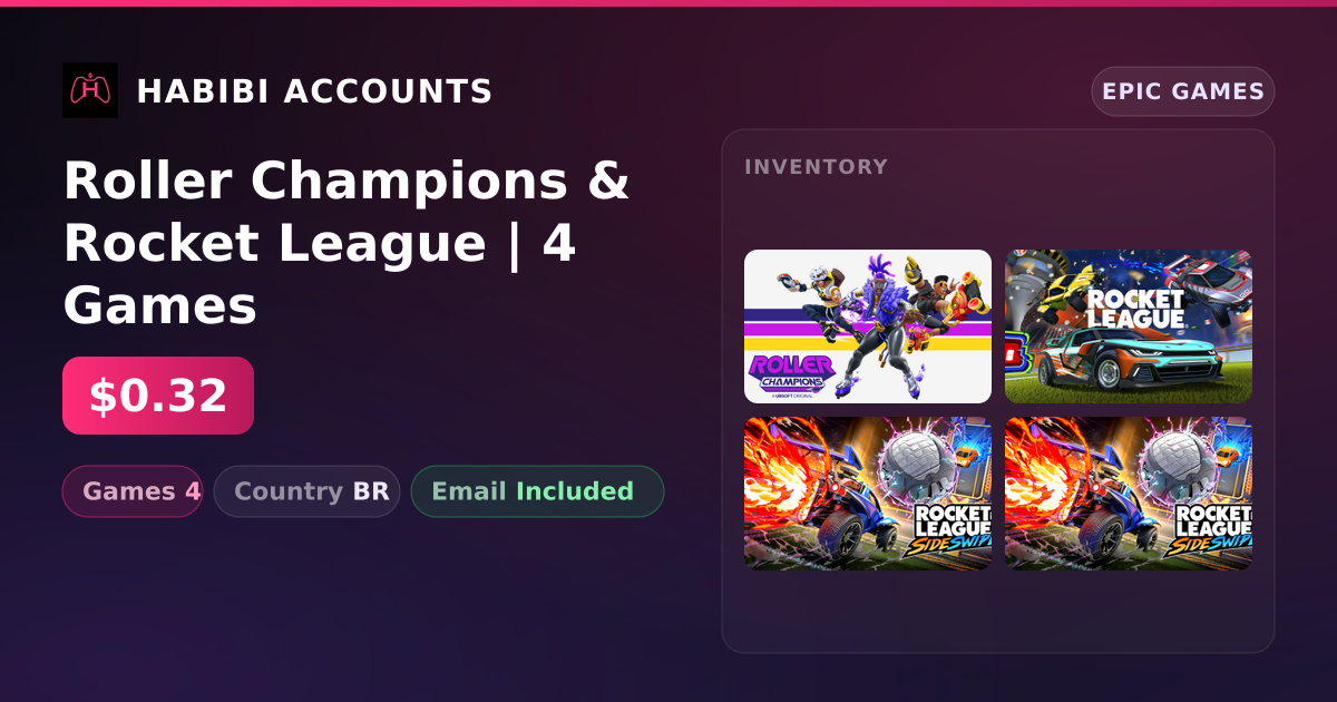 Roller Champions & Rocket League | 4 Games — HabibiAccounts