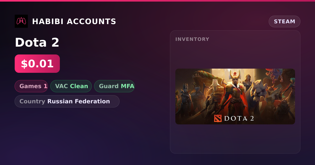 Dota 2 — HabibiAccounts