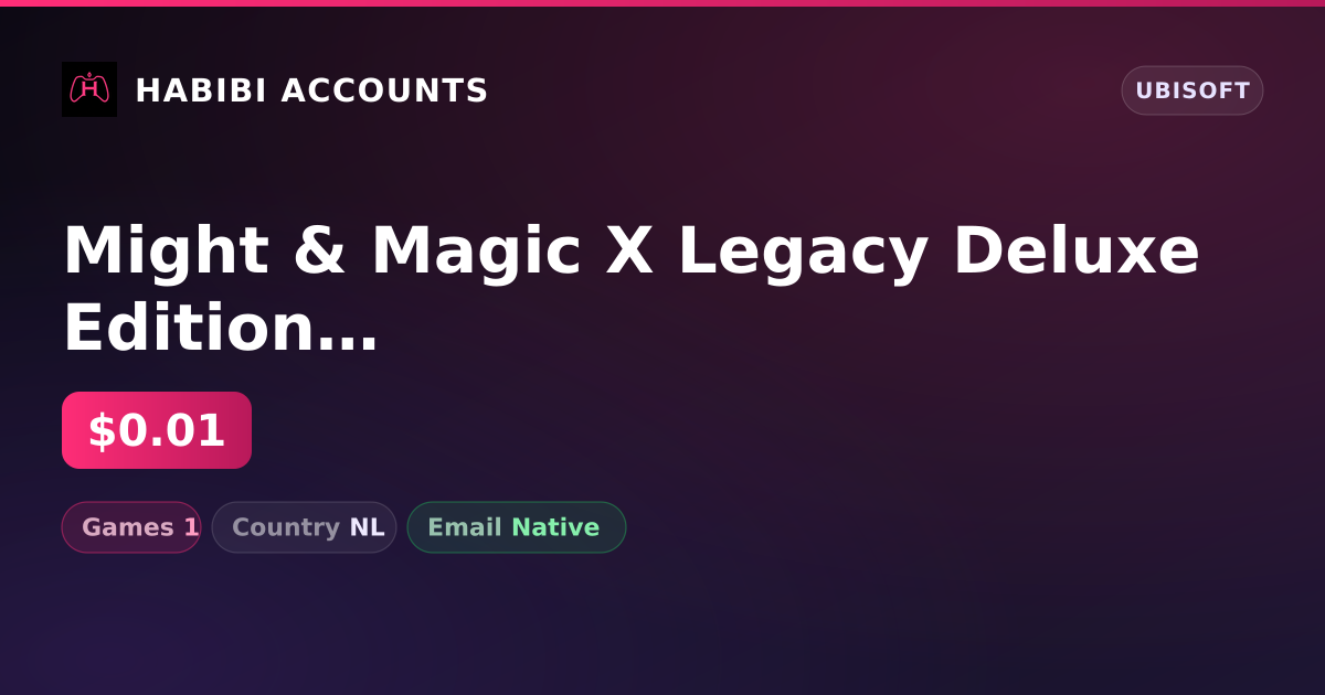 Might & Magic X Legacy Deluxe Edition | 1 Games — HabibiAccounts