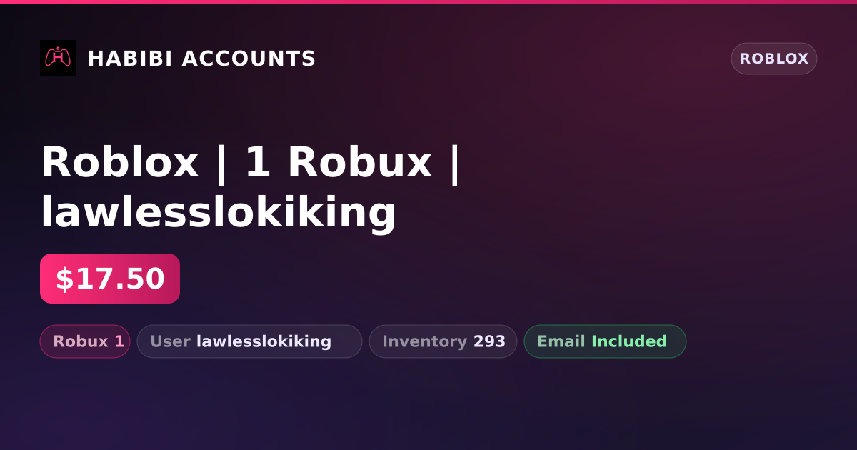 Roblox | 1 Robux | lawlesslokiking