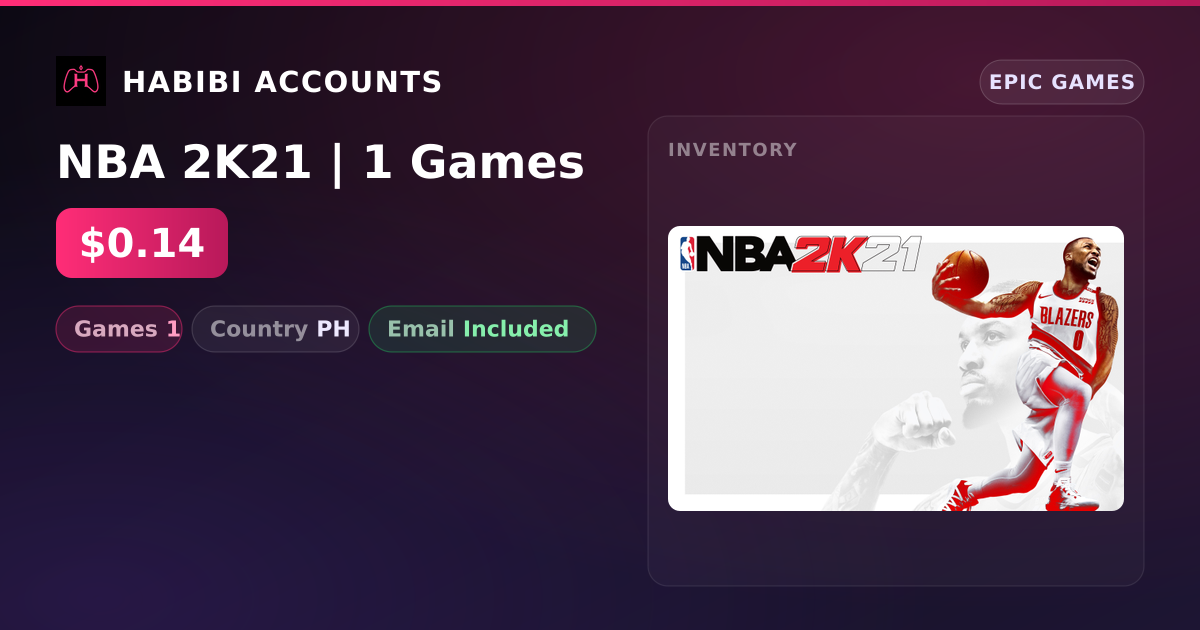 NBA 2K21 | 1 Games — HabibiAccounts