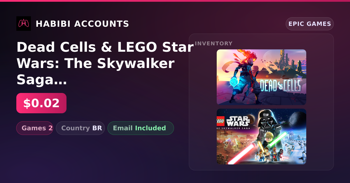 Dead Cells & LEGO Star Wars: The Skywalker Saga | 2 Games — HabibiAccounts