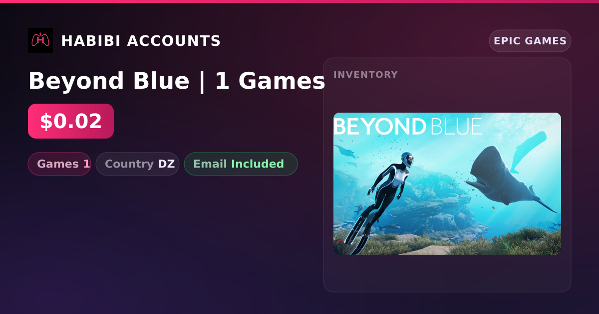 Beyond Blue | 1 Games — HabibiAccounts