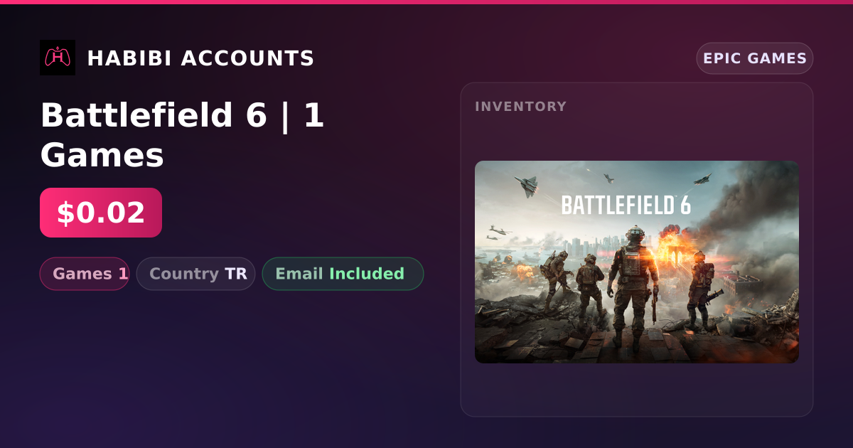 Battlefield 6 | 1 Games — HabibiAccounts