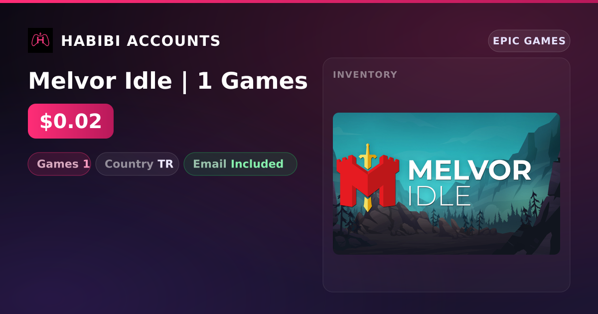 Melvor Idle | 1 Games — HabibiAccounts