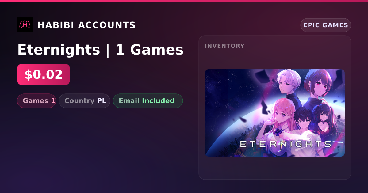 Eternights | 1 Games — HabibiAccounts