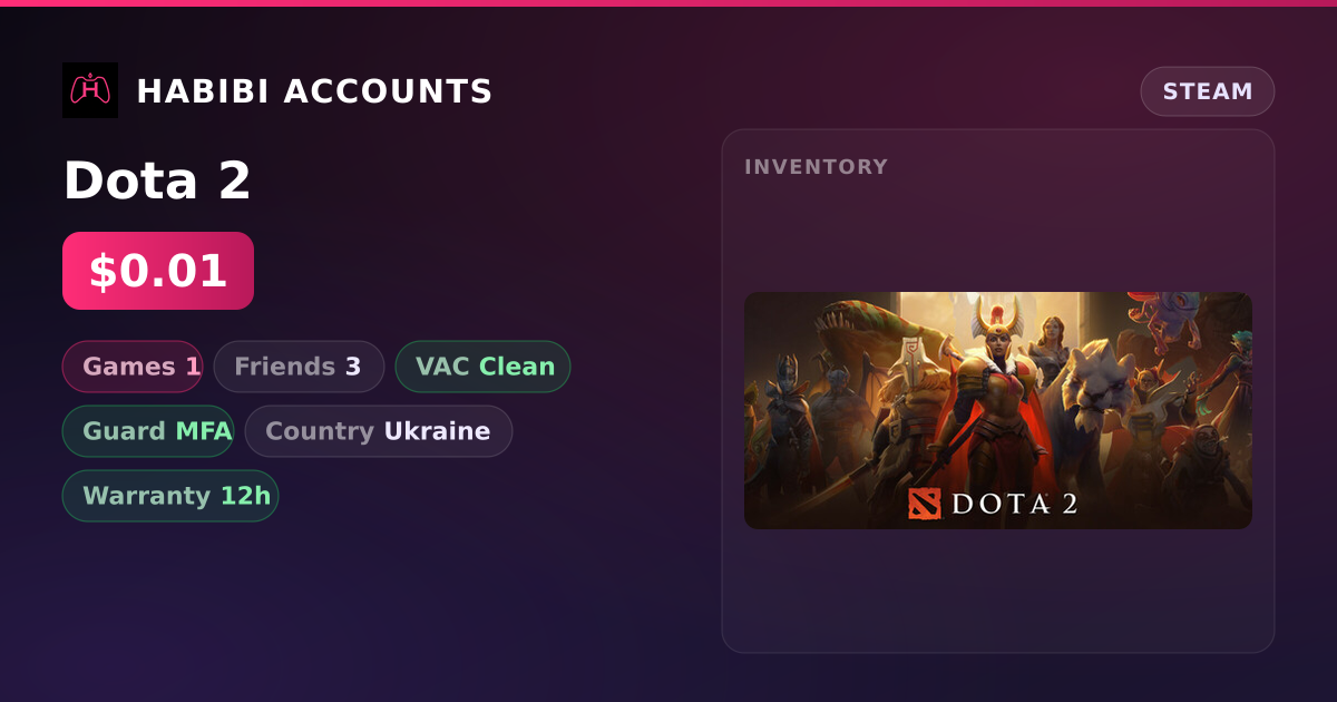 Dota 2 — HabibiAccounts