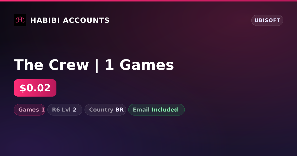 The Crew | 1 Games — HabibiAccounts