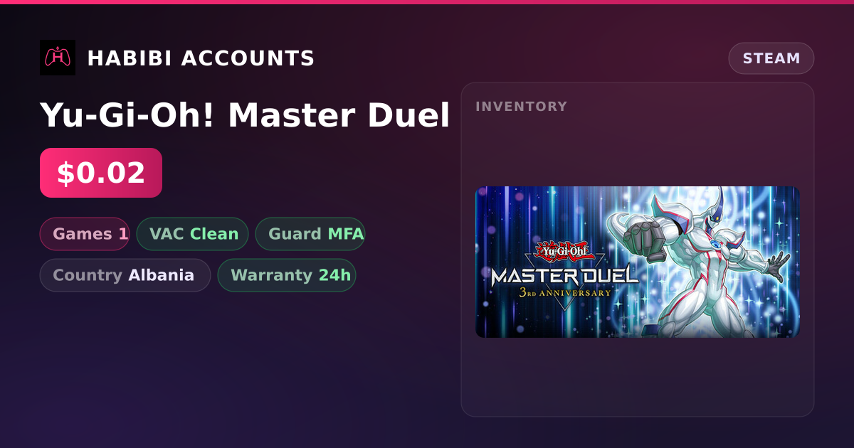 Yu-Gi-Oh! Master Duel — HabibiAccounts