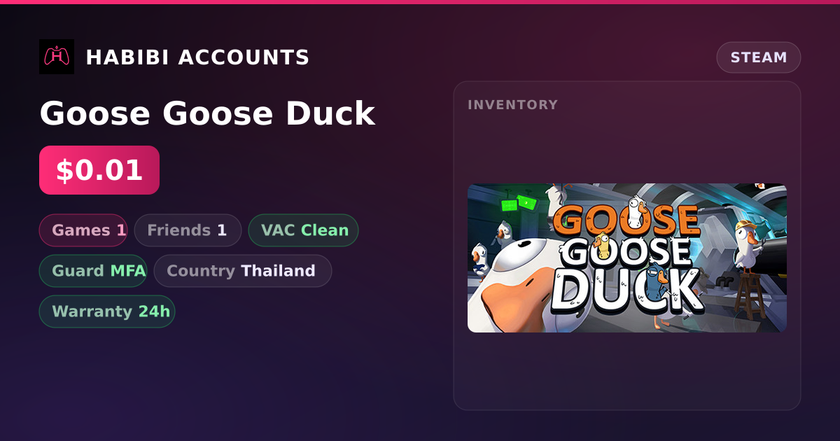 Goose Goose Duck — HabibiAccounts