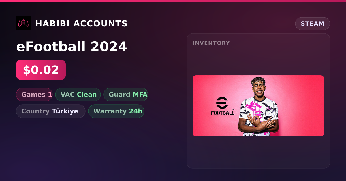 eFootball 2024 — HabibiAccounts