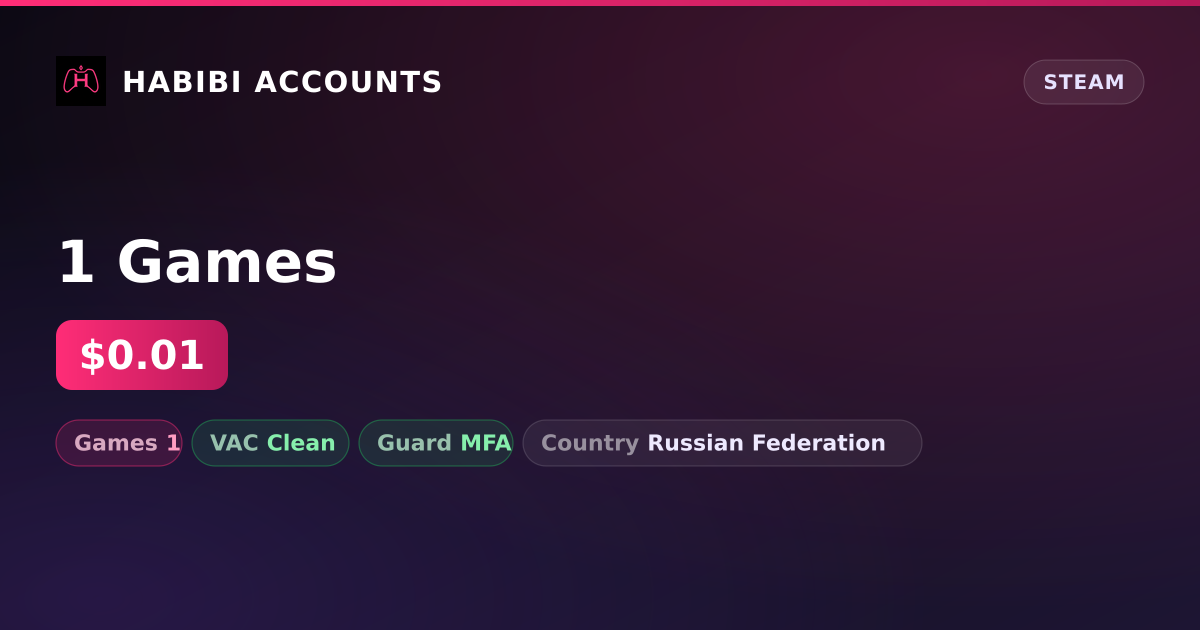 1 Games — HabibiAccounts