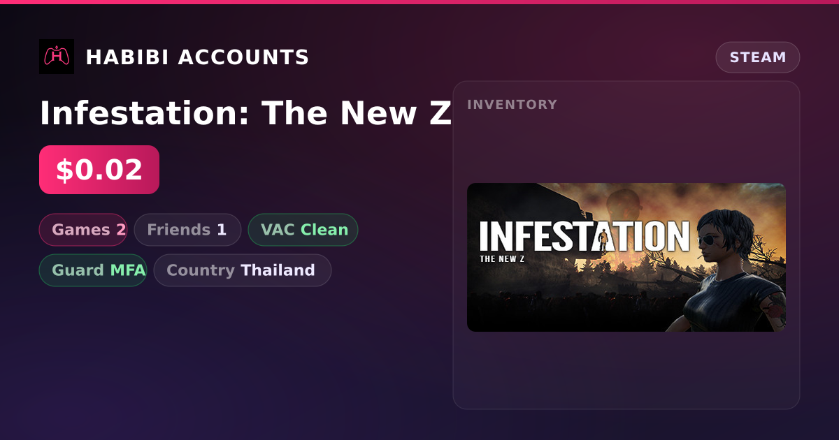 Infestation: The New Z — HabibiAccounts