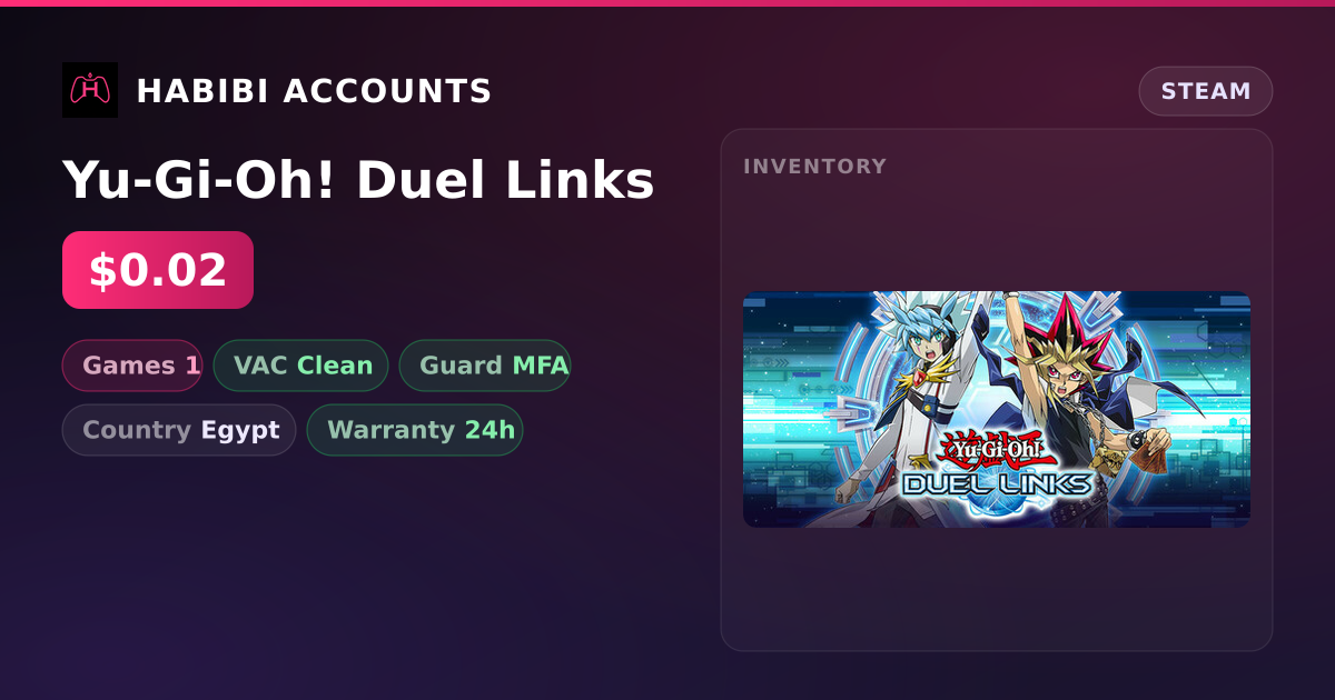 Yu-Gi-Oh! Duel Links — HabibiAccounts