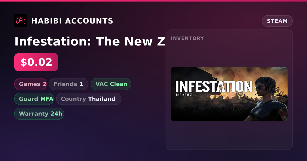 Infestation: The New Z — HabibiAccounts