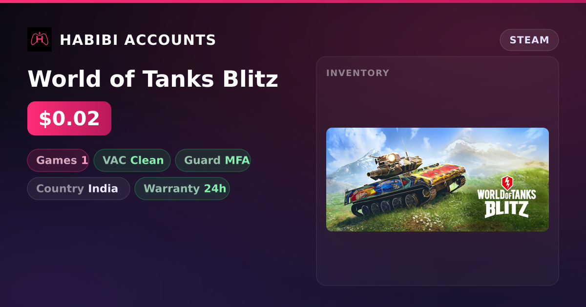 World of Tanks Blitz — HabibiAccounts