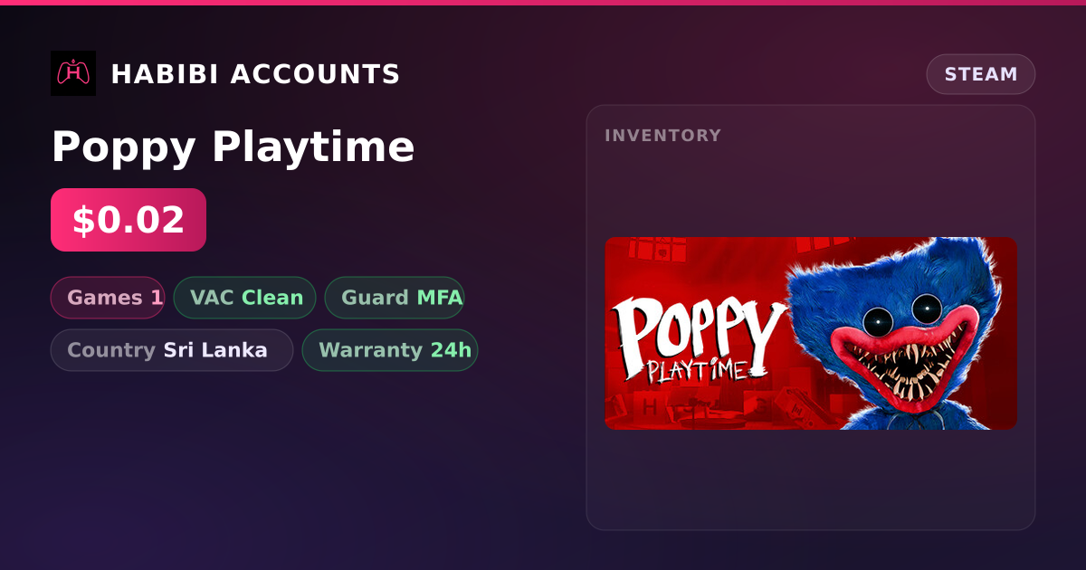Poppy Playtime — HabibiAccounts