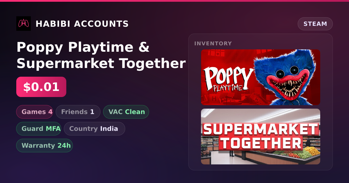 Poppy Playtime & Supermarket Together — HabibiAccounts