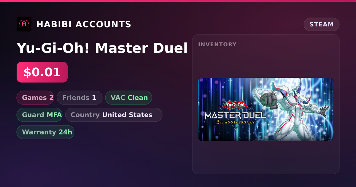 Yu-Gi-Oh! Master Duel — HabibiAccounts