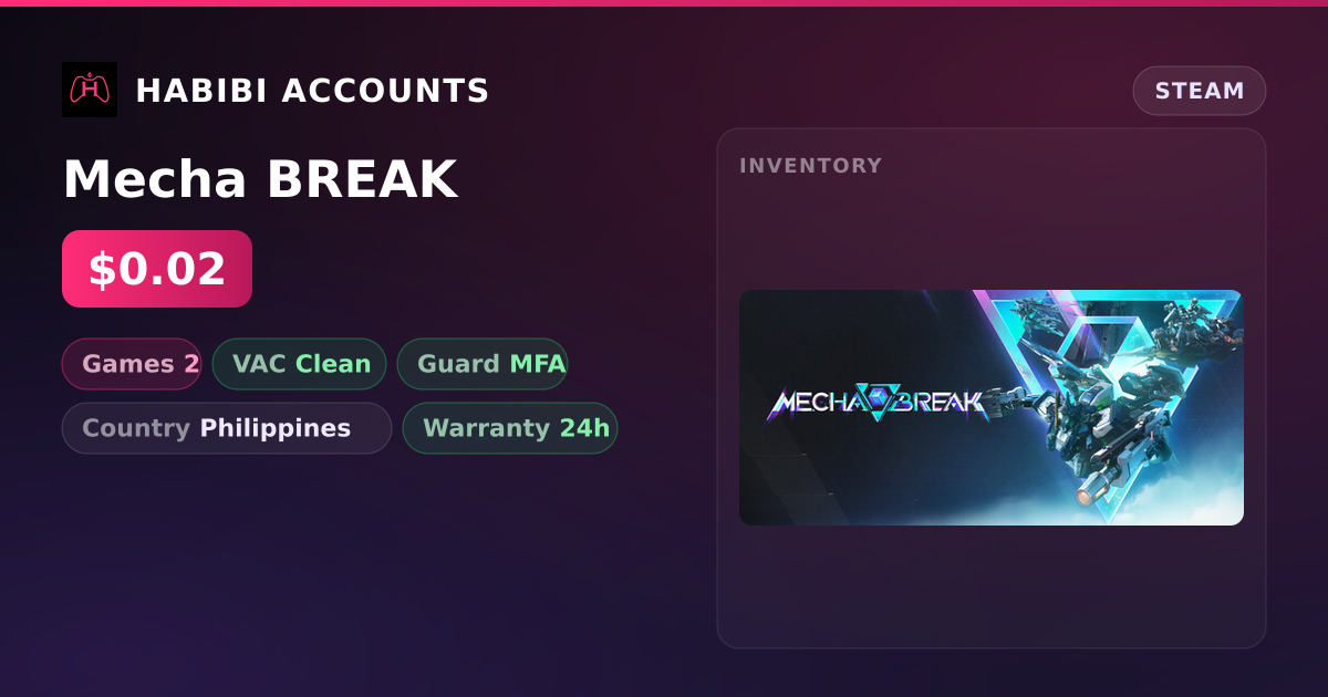 Mecha BREAK — HabibiAccounts
