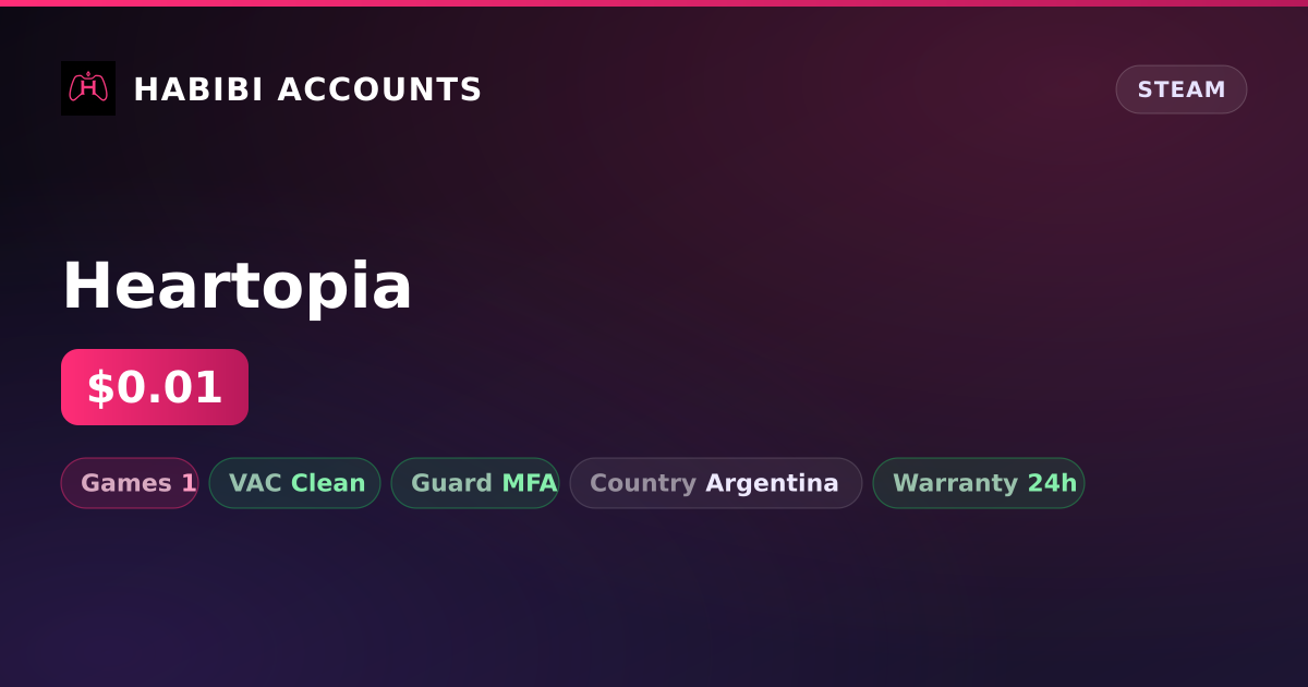 Heartopia — HabibiAccounts