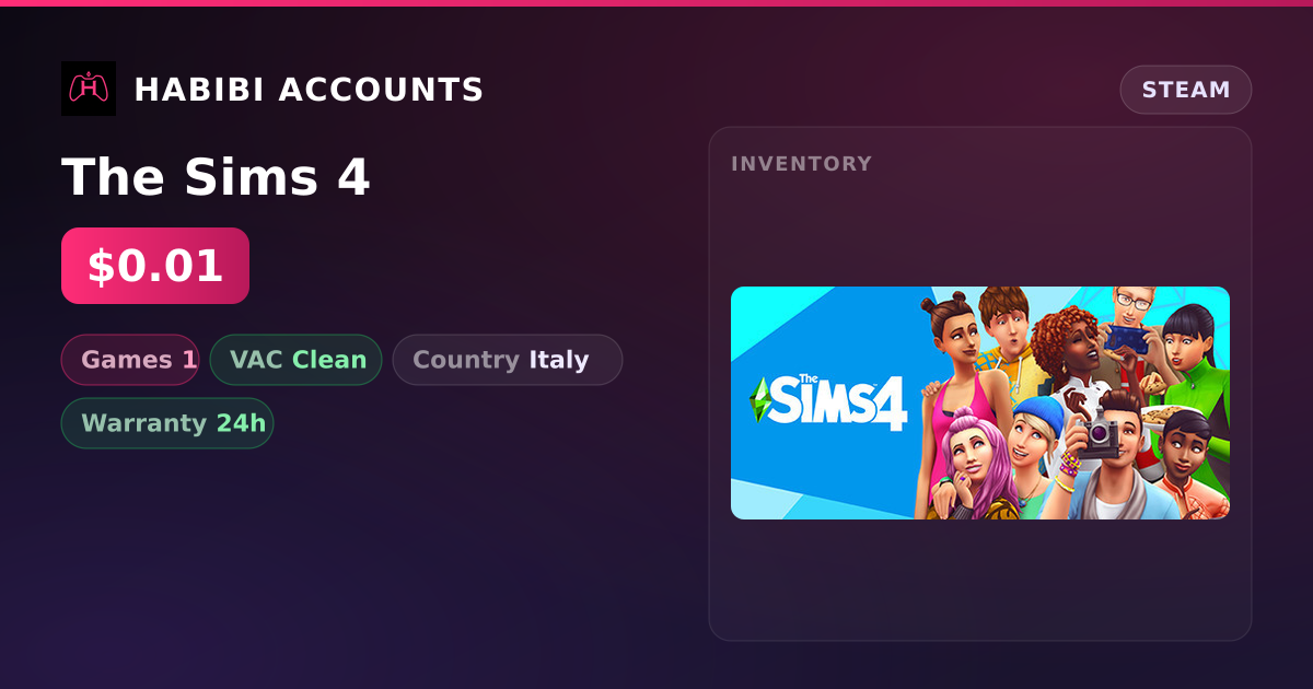 The Sims 4 — HabibiAccounts