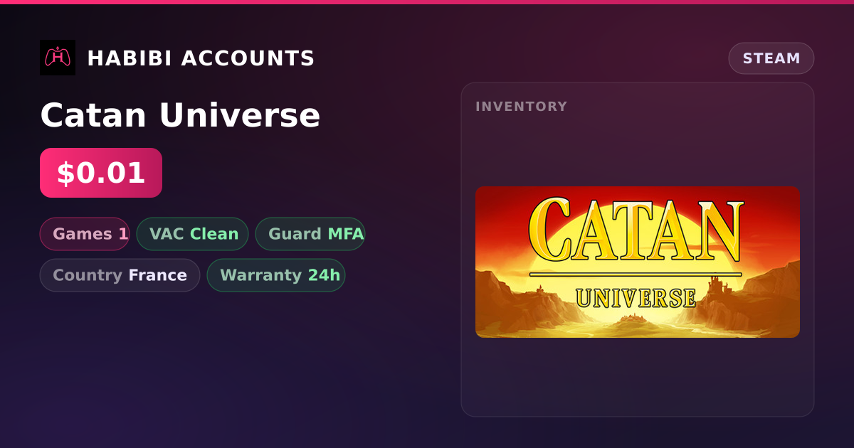 Catan Universe — HabibiAccounts