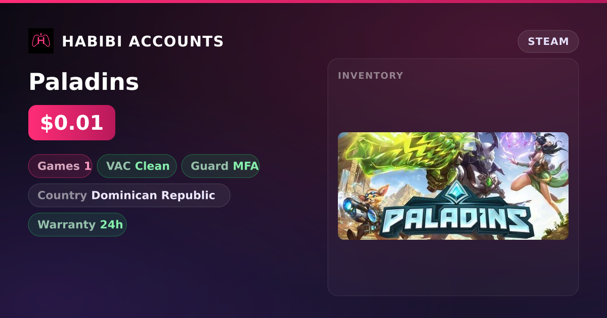 Paladins — HabibiAccounts
