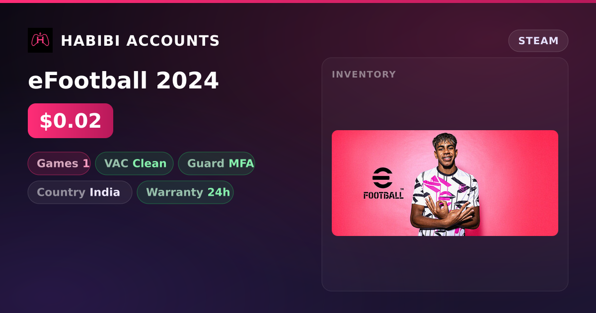 eFootball 2024 — HabibiAccounts