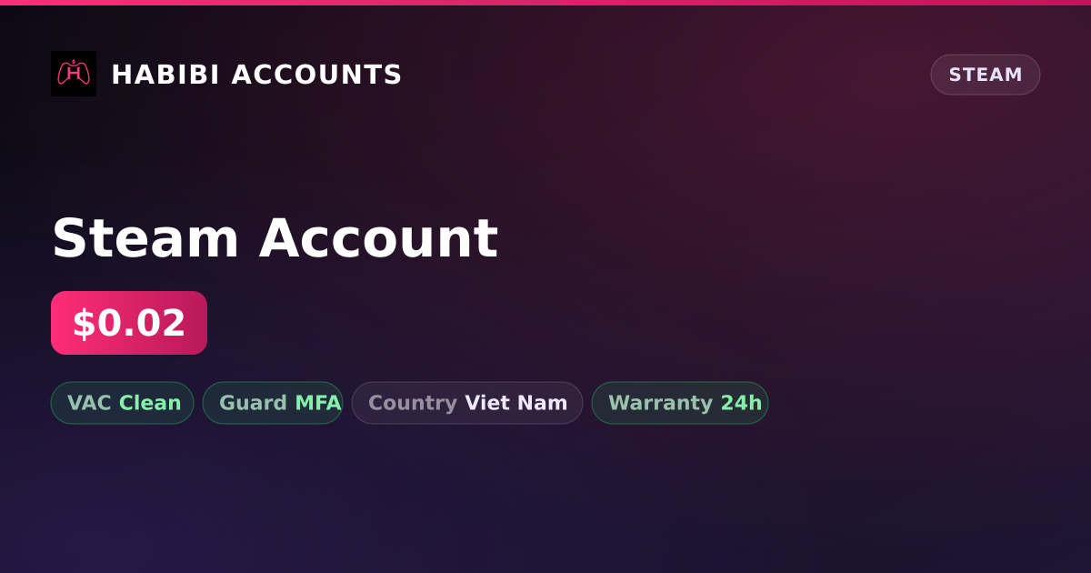 Steam Account — HabibiAccounts