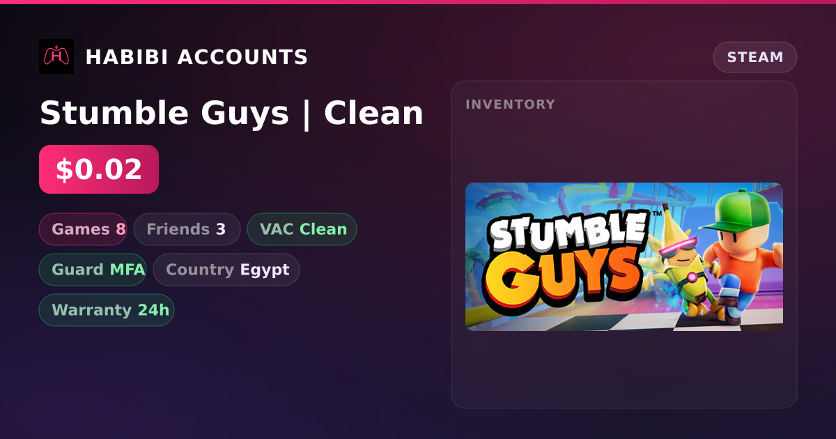 Stumble Guys | Clean — HabibiAccounts