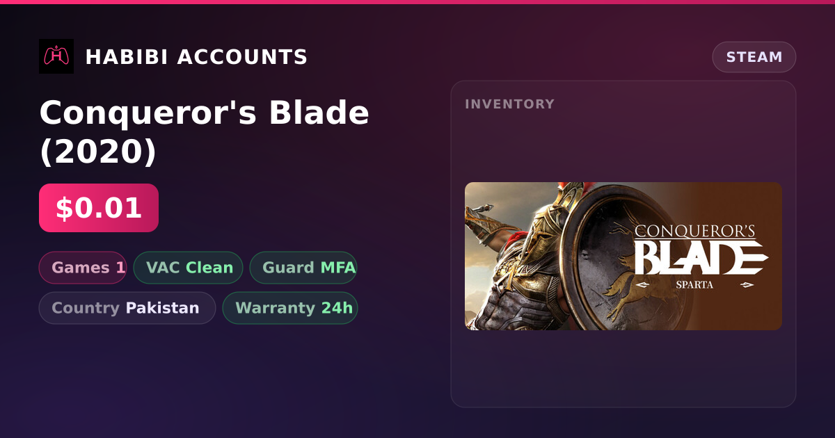 Conqueror's Blade (2020) — HabibiAccounts