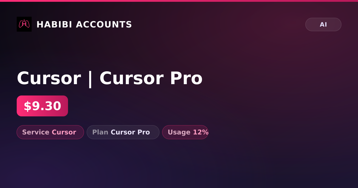 Cursor | Cursor Pro — HabibiAccounts